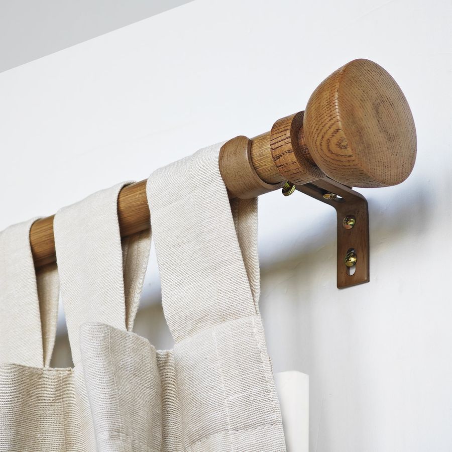 SKYPLUS LIVING 1 inch Single Window Curtain Rod Set ,36-72 in,Chestnut added by Chelsea Killmer