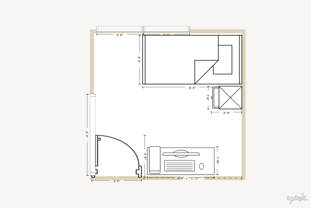 Bedroom Floor Plan designed by Devyn Hanselmann