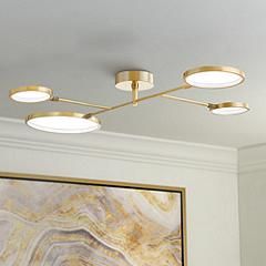 Hudson Valley Saturn 43"W Aged Brass 4-Light Ceiling Light | www.lampsplus.com added by Cara Kinna