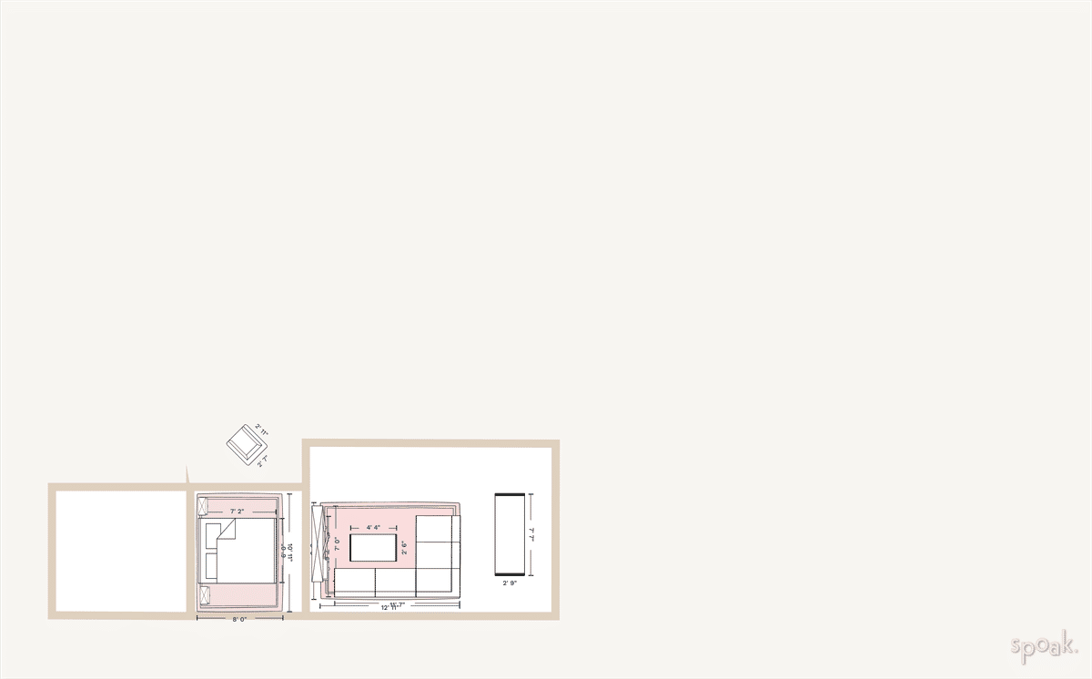 Multi Story Apartment Floor Plan designed by Daria Demidova