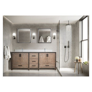 Lexora Ziva Bathroom Vanity, 84" Double Sink - Transitional - Bathroom Vanities And Sink Consoles - by Lexora | Houzz added by HELEN SALGADO