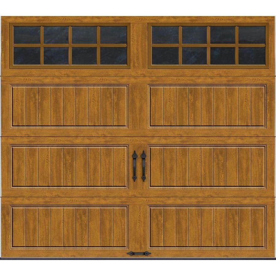 Clopay Gallery Collection 8 ft. x 7 ft. 6.5 R-Value Insulated Ultra-Grain Medium Garage Door with SQ24 Window GR1LP_MO_SQ24 - The Home Depot added by Janae Sullivan