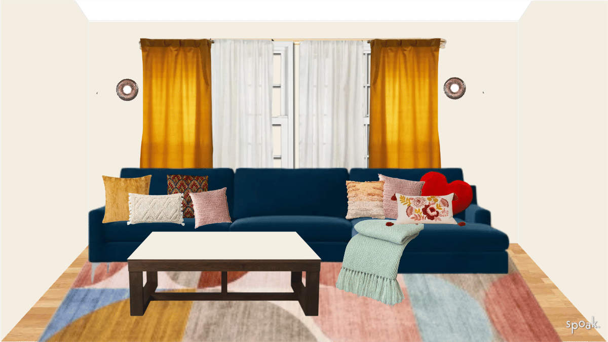 Kitchen + Living Room Inspo designed by Izzy Nolan