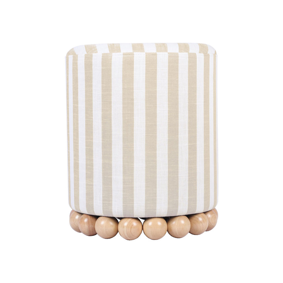Beachcrest Home™ Marlando 15.7" Wide Cylinder Striped Standard Ottoman & Reviews | Wayfair added by sallie tyler