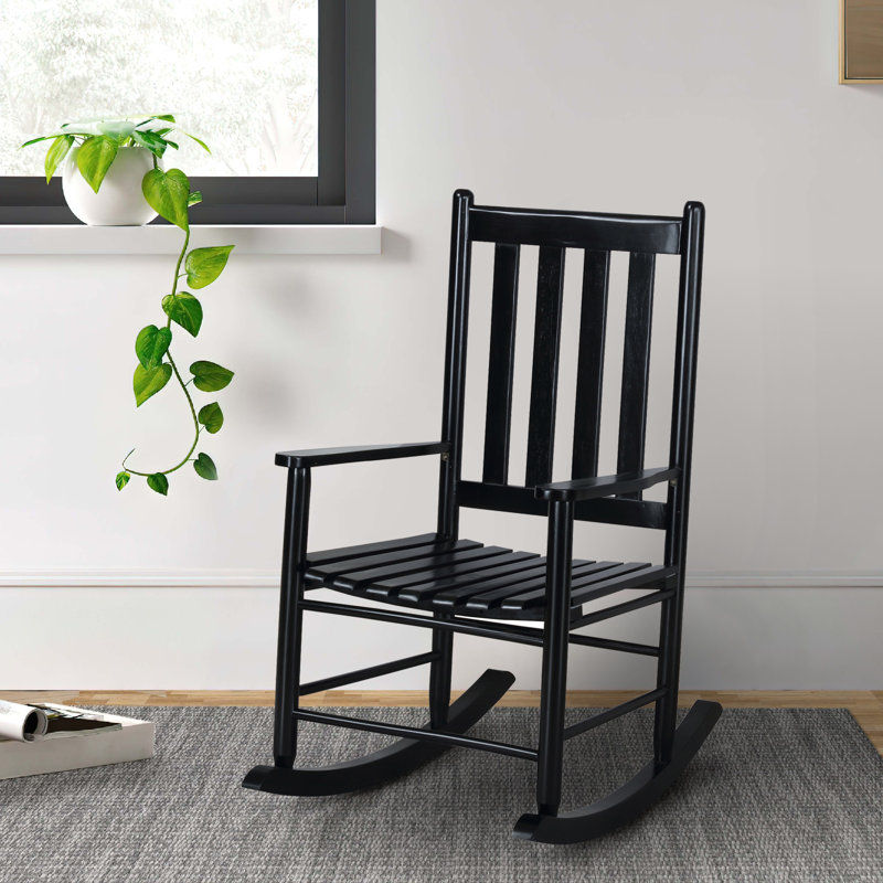 Gracie Oaks Mangassa Solid Wood Rocking Chair & Reviews | Wayfair added by Kate Lynn Nemett