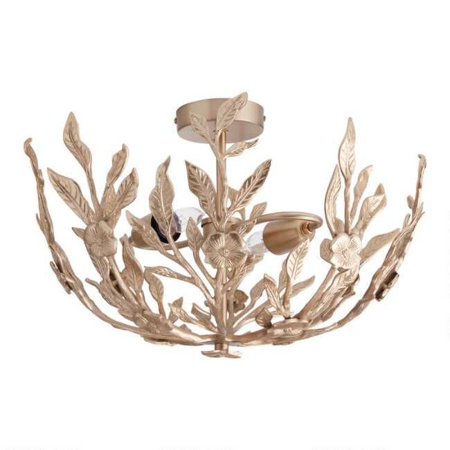 Jane Gold Floral Semi Flush Mount Ceiling Light added by Spoak Member