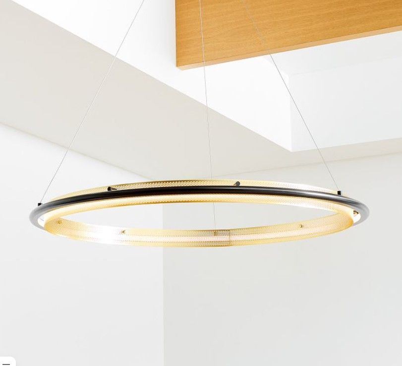 Perforated Single LED Chandelier (35") added by Sandy Schargel Interiors