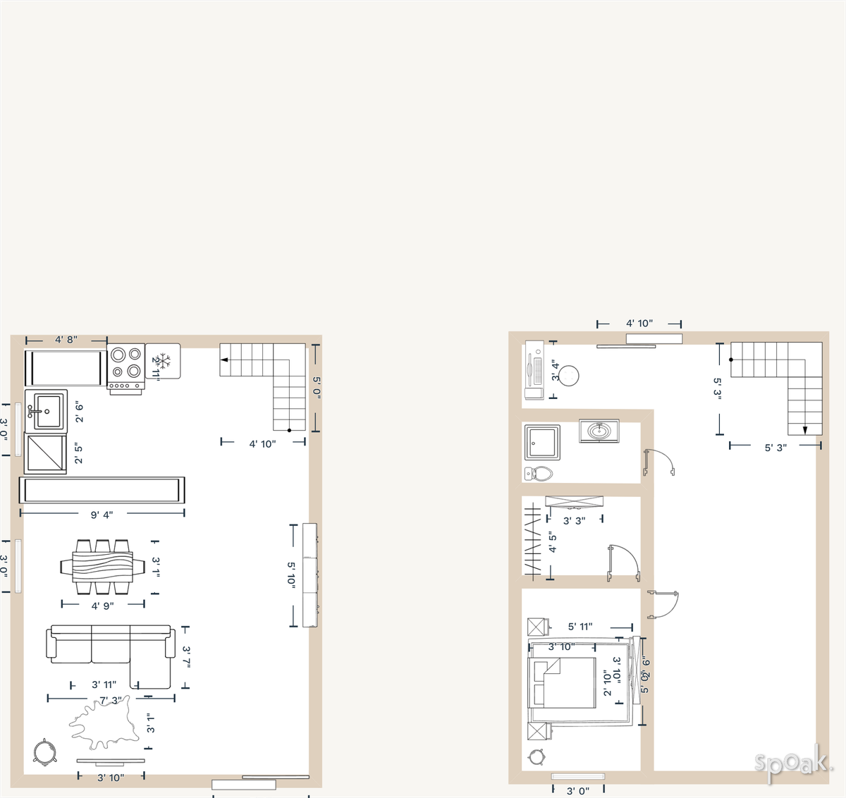 Multi Story Apartment Plan designed by teagan hall