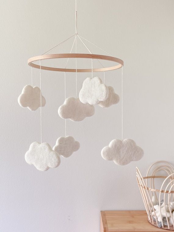 Cloud Nursery Cloud Baby Mobile | Etsy added by Victoria Wootton
