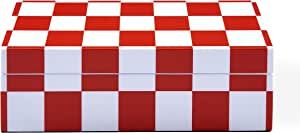 Jonathan Adler Small Checkerboard Lacquer Box, Red added by Piper Wallace