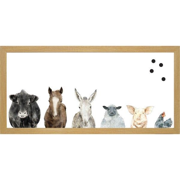 Farmhouse Animal Magnet Board, Animal Family - Petal Lane Mirrors & Wall Decor | Maisonette added by Rachel Parker