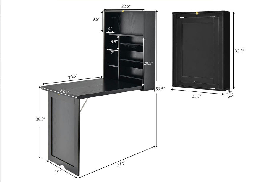 Tangkula Wall Desk added by Karla Barker