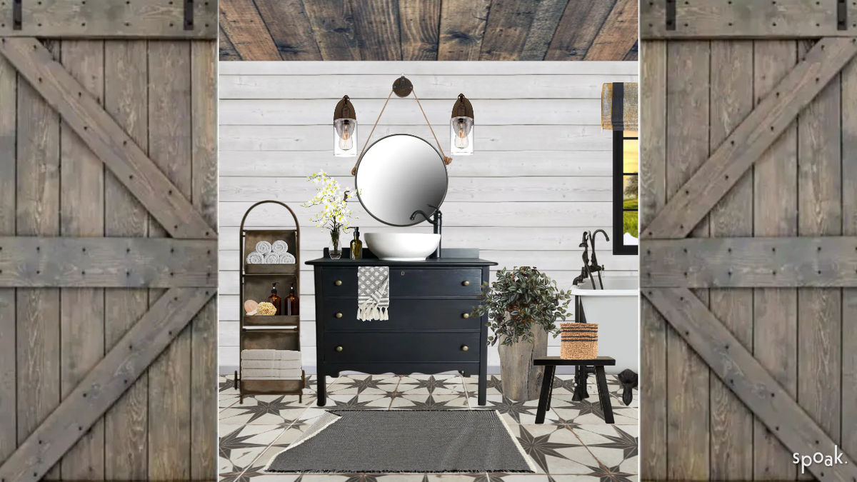 Bathroom Inspiration designed by Shanta Michelle