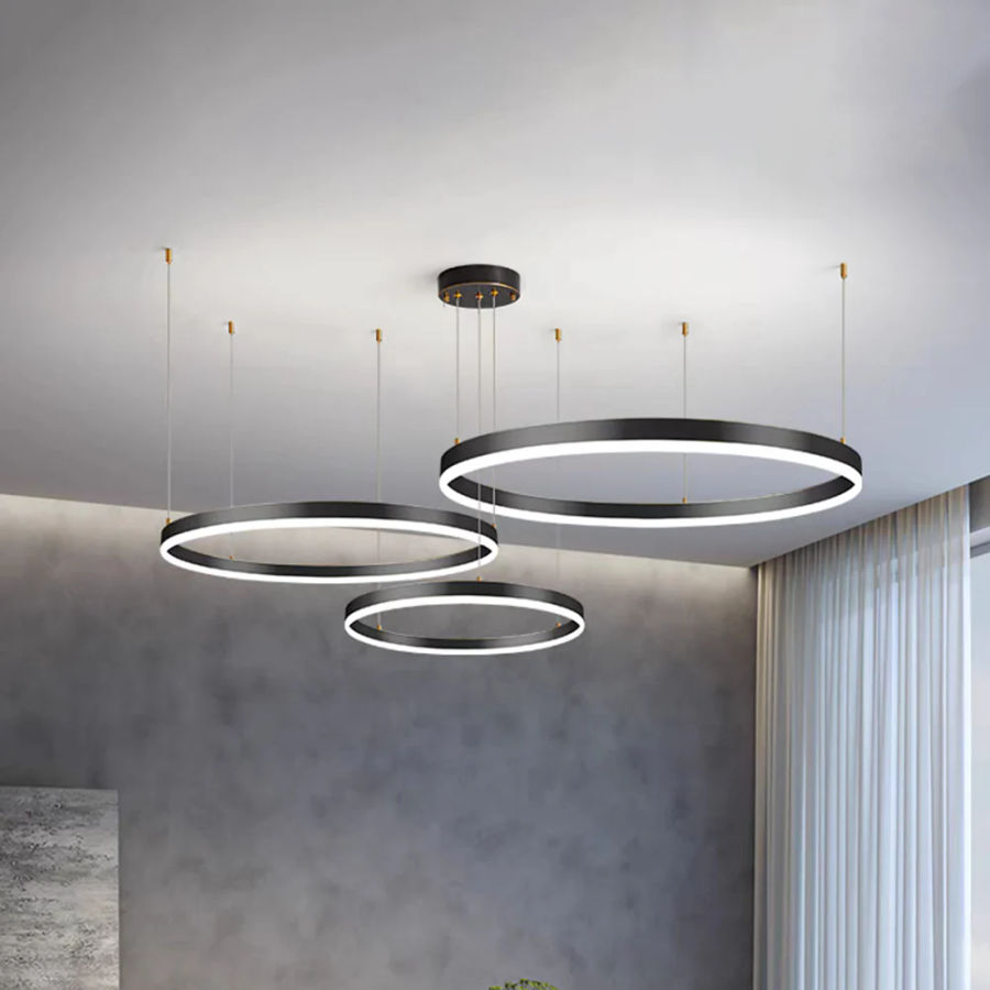 Arisha Modern Pendant Light Tir-Circle Metal added by HELEN SALGADO