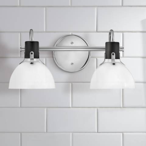 Hinkley Argo 7 1/2" High Chrome 2-Light Wall Sconce - #480E2 | Lamps Plus added by HELEN SALGADO