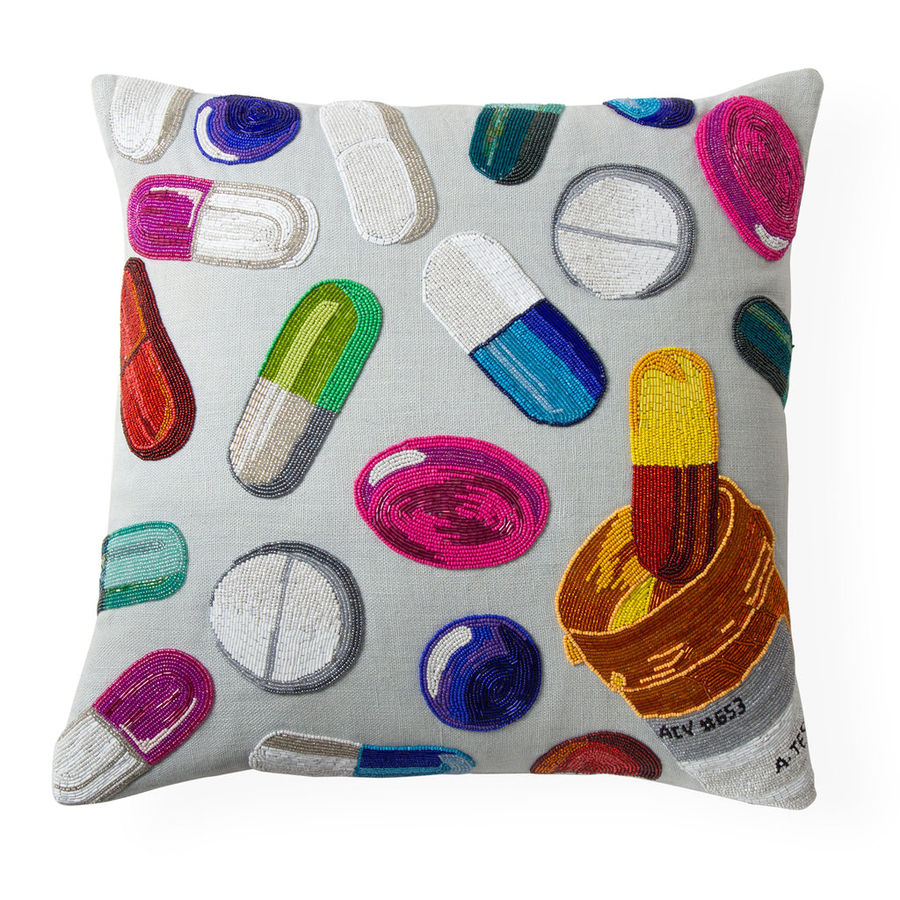 Happy Pills Beaded Pillow added by Sarah Kaiser