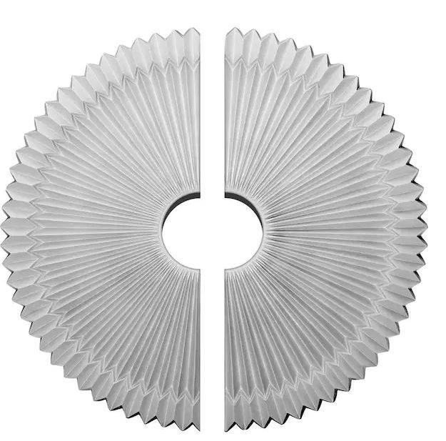 24 in. x 4-1/2 in. x 3 in. Shakuras Urethane Ceiling Medallion, 2-Piece (Fits Canopies up to 5 in.) added by Kristi Kautz