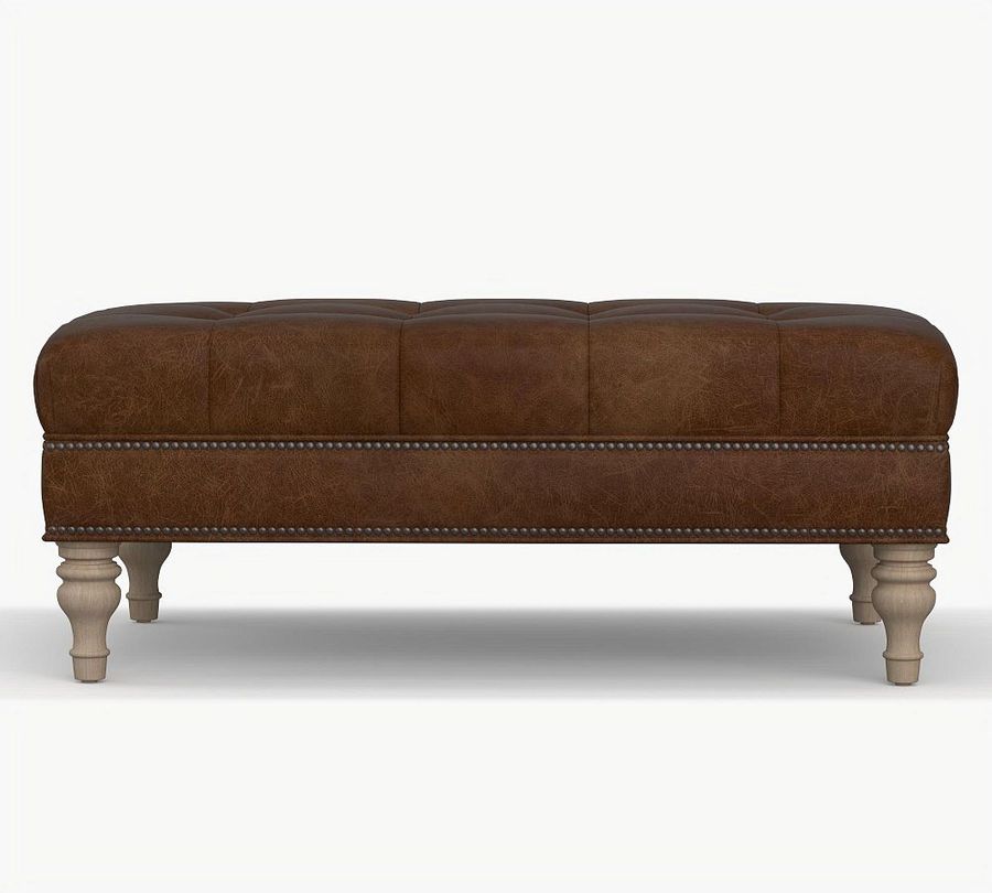 Martin Leather Ottoman added by KATHERINE ECK