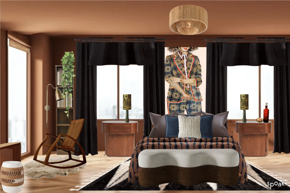 Black Bedroom Inspiration designed by Kate Seymour