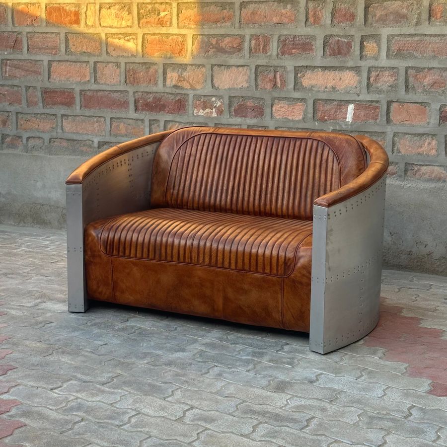 Top Gun Aviator Leather Loveseat added by Sophia Dunseath