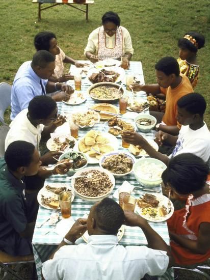 'The Families of Tally and Cornell Adams Come Together for Sunday Dinner' Photographic Print - John Dominis | Art.com added by Chasity Johnson