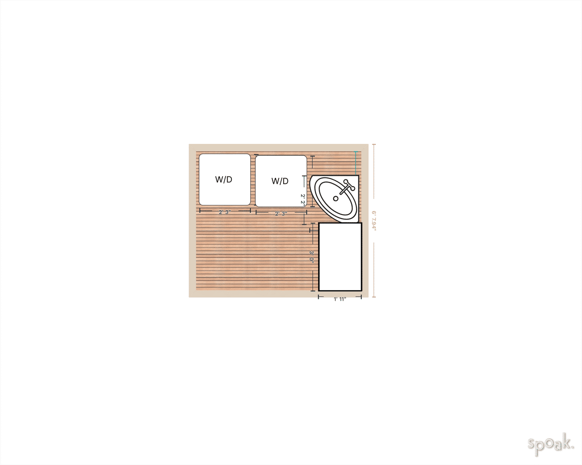 Bathroom Plan designed by Marisa Kozachenok