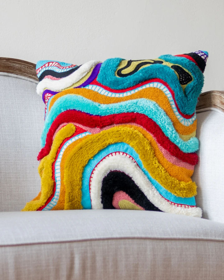 Echo Abstract Throw Pillow added by Spoak Member