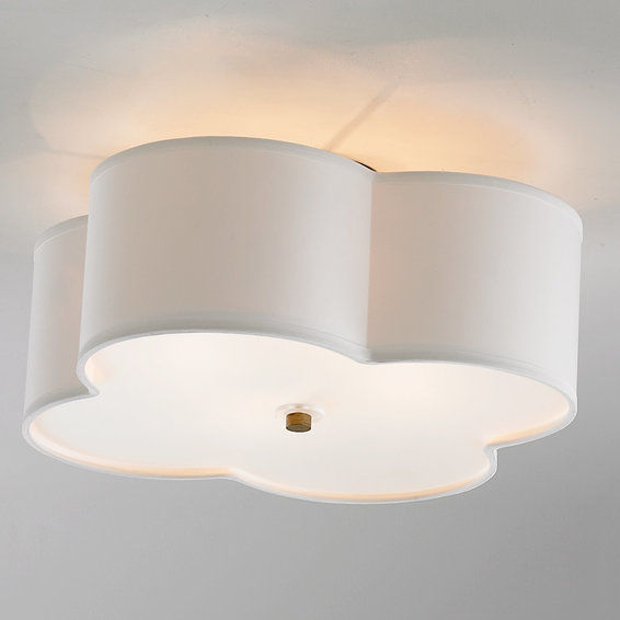 Scalloped Shade Semi-Flush Ceiling Light - 2 Light added by Kerry Drapcho