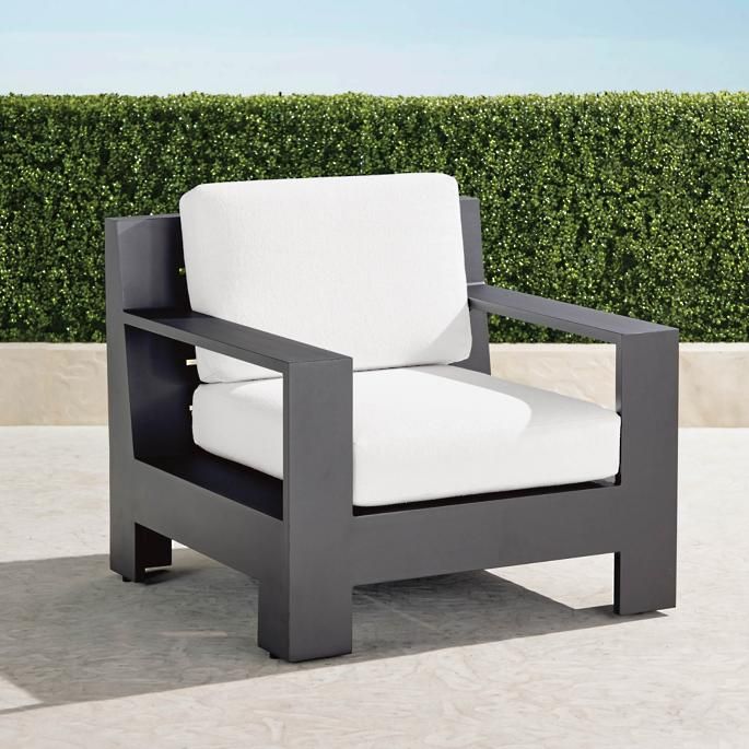 St. Kitts Lounge Chair with Cushions in Matte Black Aluminum added by Morgan Hatch