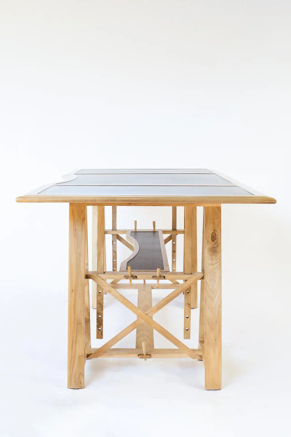 Architect Adjustable Desk with Black or Brown Leather Insets added by Spoak Member