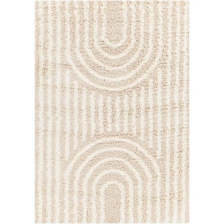 Amiree Machine Woven / Power Loomed Performance Beige/Ivory Rug added by Tammy Milford