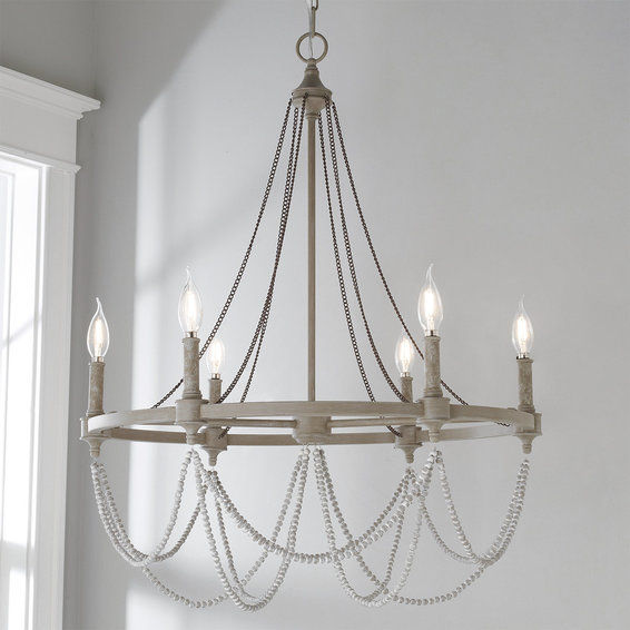 Elegant Rustic Drape Chandelier - 6 Light added by Where The Heart Is Designs