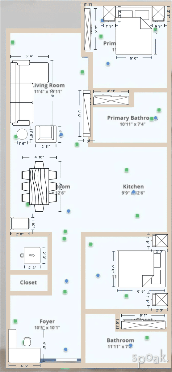 Apartment Layout designed by Ciera Causey