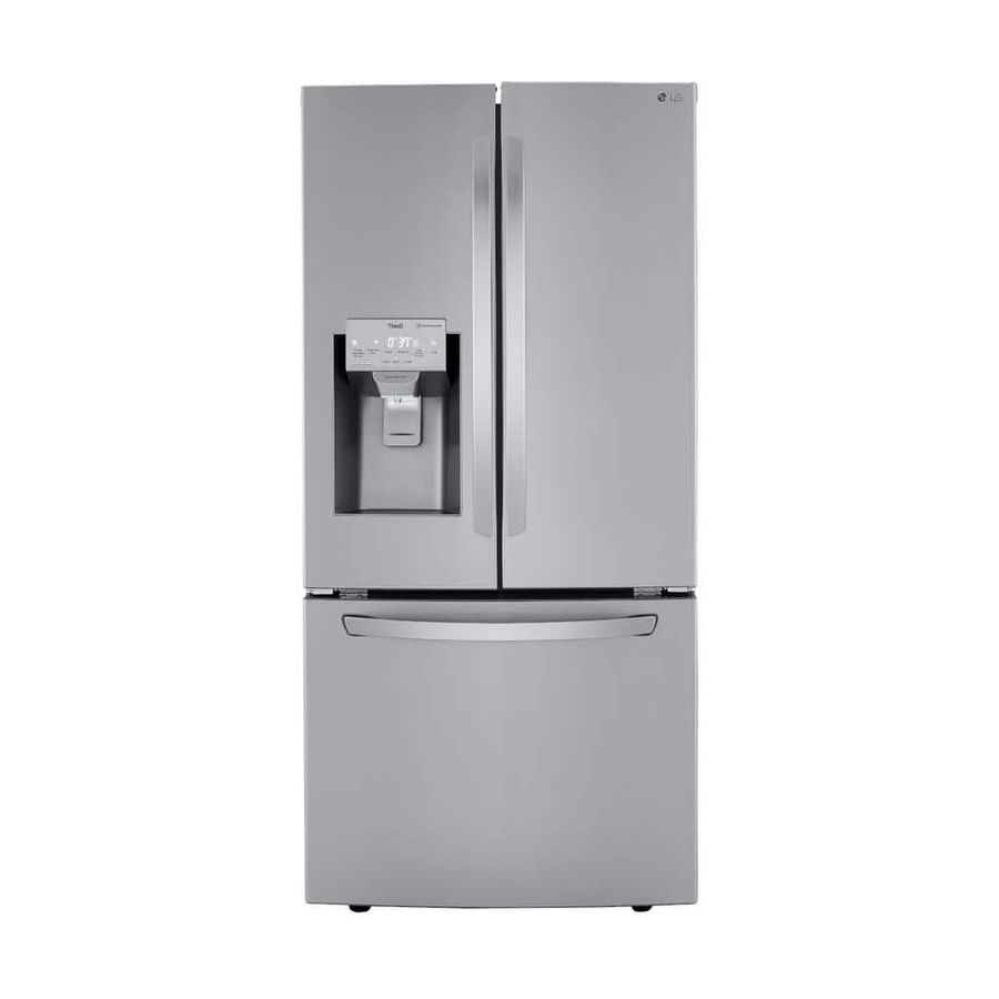 LG 25 cu. ft. French Door Refrigerator w/ Ice and Water Dispenser and SmartDiagnosis in PrintProof Stainless Steel LRFXS2503S - The Home Depot added by Sarah Kallal