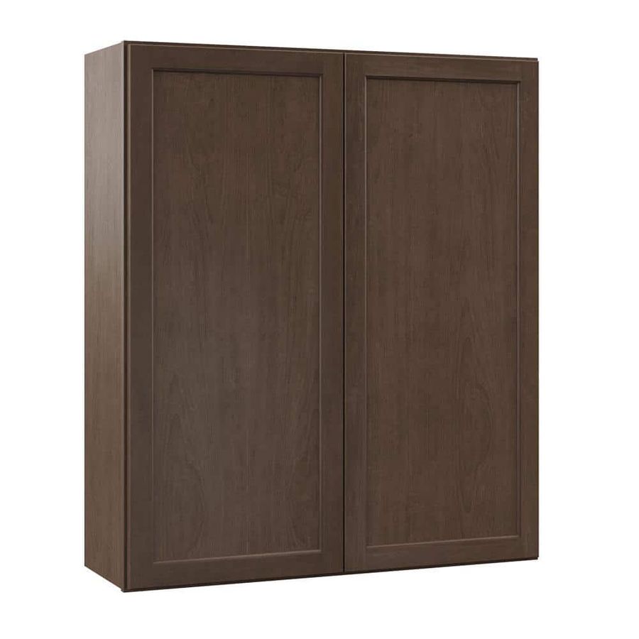 Hampton Bay Shaker 36 in. W x 12 in. D x 42 in. H Assembled Wall Kitchen Cabinet in Brindle KW3642-BDL - The Home Depot added by Jessica Pasquale