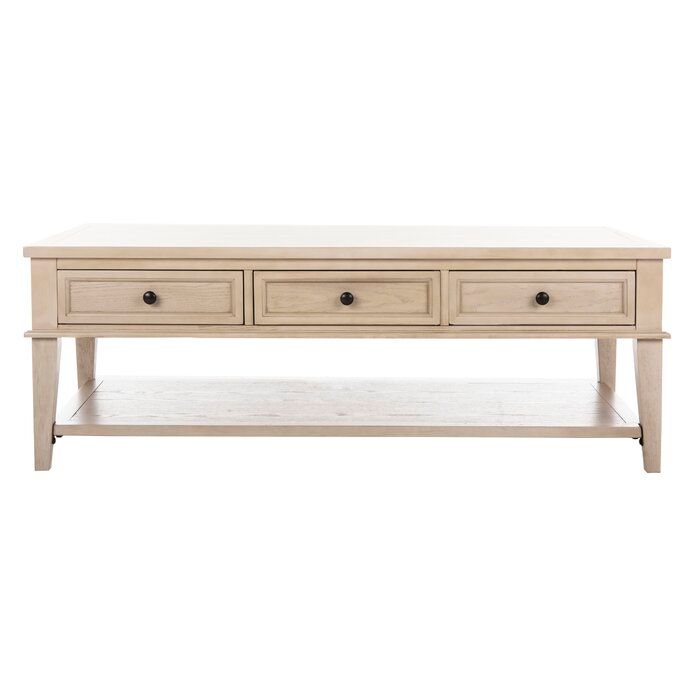 Samira Coffee Table- White wash | 19.3'' H X 54'' L X 23.6'' D added by Maria Delucia