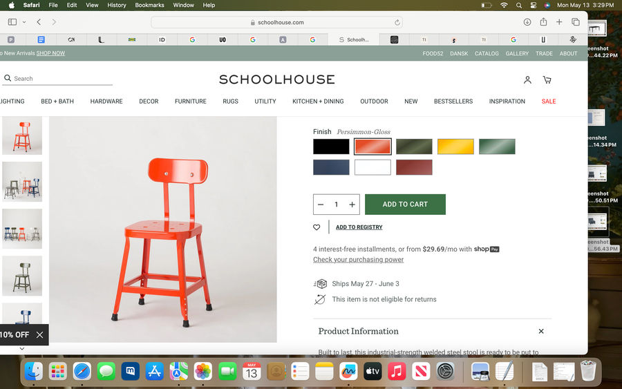 Schoolhouse Utility Chair added by Sara Charlesworth