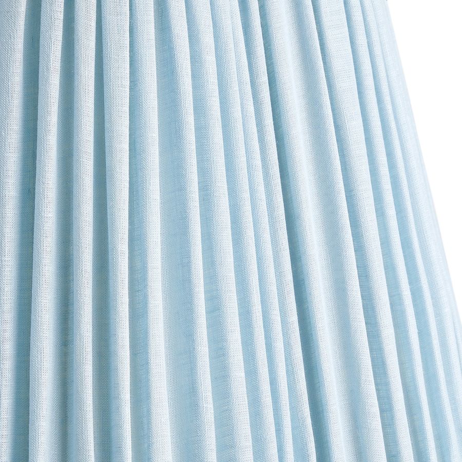 12 inch scalloped straight empire shade in blue sky linen added by Kathryne Gettas