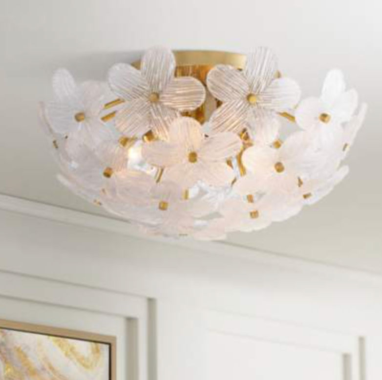 Possini Euro Filoli 20" Wide Gold Flower Ceiling Light added by Ashley Wells