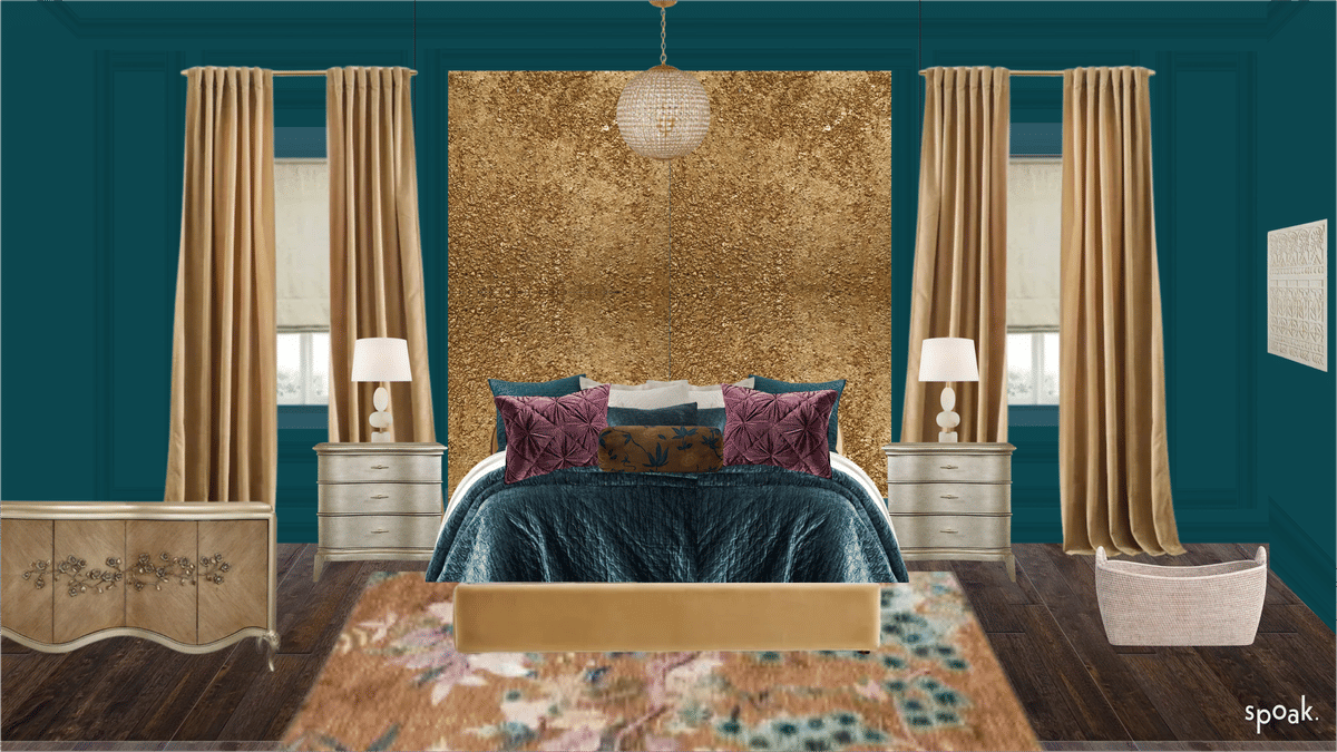 Glam Bedroom Inspo designed by Karleigh Miller