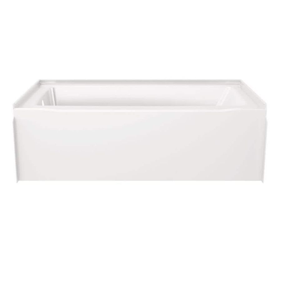 Delta Classic 500 60 in. x 32 in. Alcove Deep Soaking Bathtub with Left Drain in High Gloss White B23605-6032L-WH - The Home Depot added by Kelly Whelan