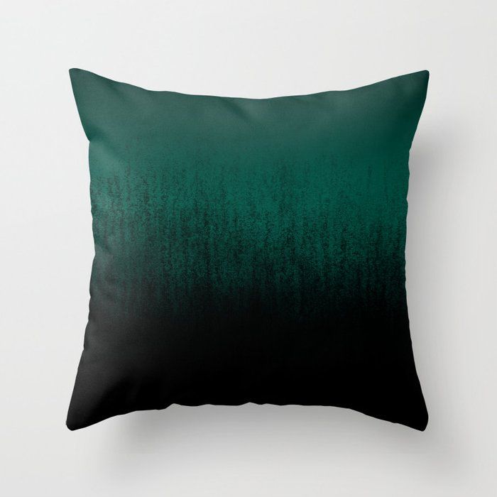 Emerald Ombré Throw Pillow by Caitlin Workman added by Where The Heart Is Designs