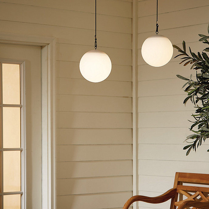 LED Illuminated Sphere 8 inch Hanging Outdoor Lighting added by Shilpi Dewan