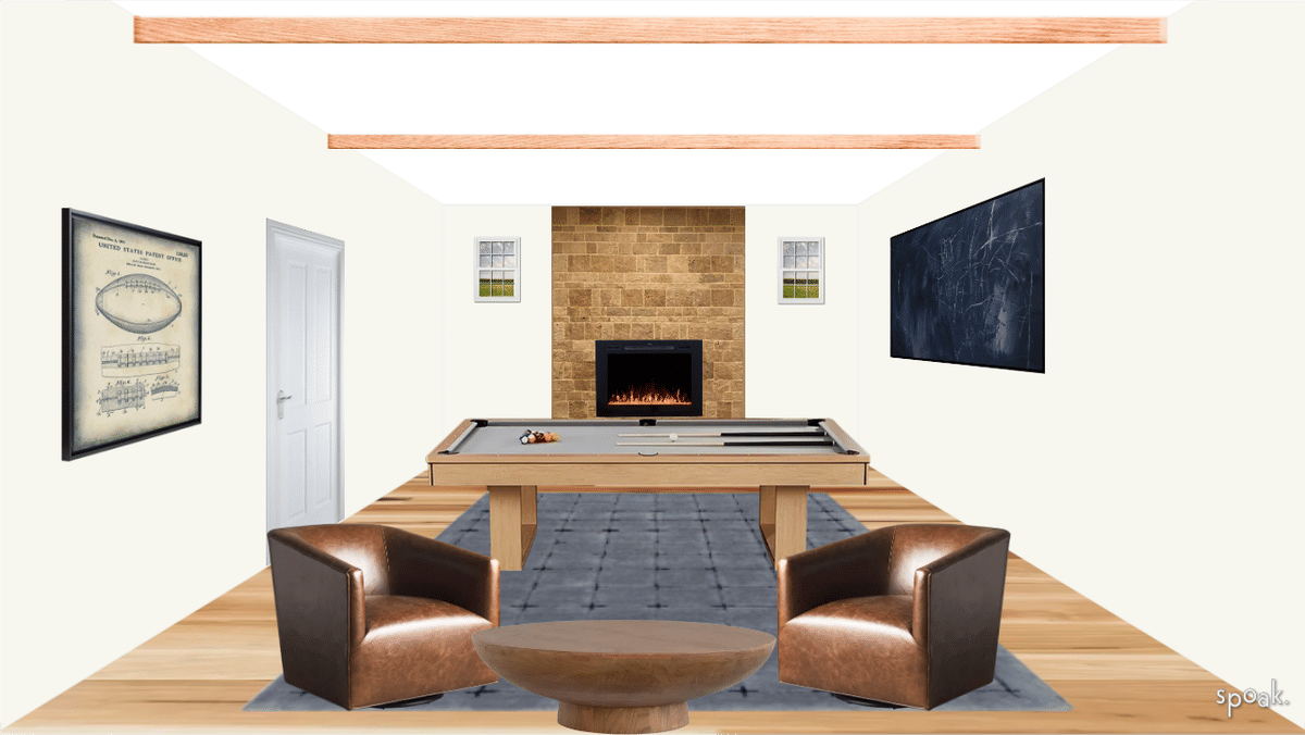 Rustic Game Room Inspiration designed by Hannah Nordstrom