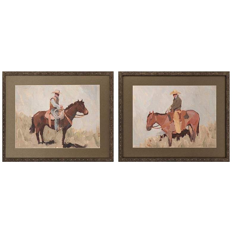 Ranch Hand 32"W x 26"H Framed Art Set of 2 added by Raquel Guerrero