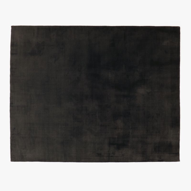 Lyla Charcoal Solid Handloomed Performance Area Rug 5'x8' | CB2 added by Danielle Hughes