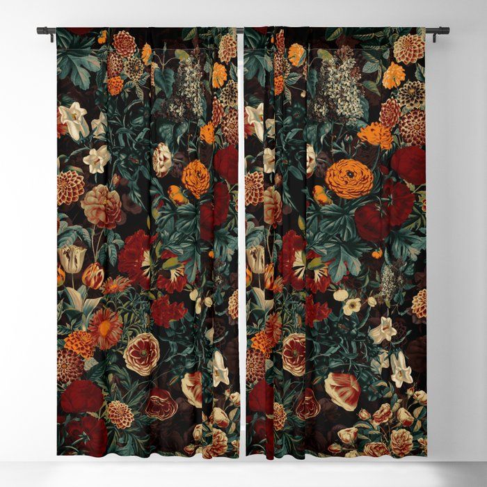 EXOTIC GARDEN - NIGHT XXI Blackout Curtain by Burcu Korkmazyurek added by Sofia Mastikhina