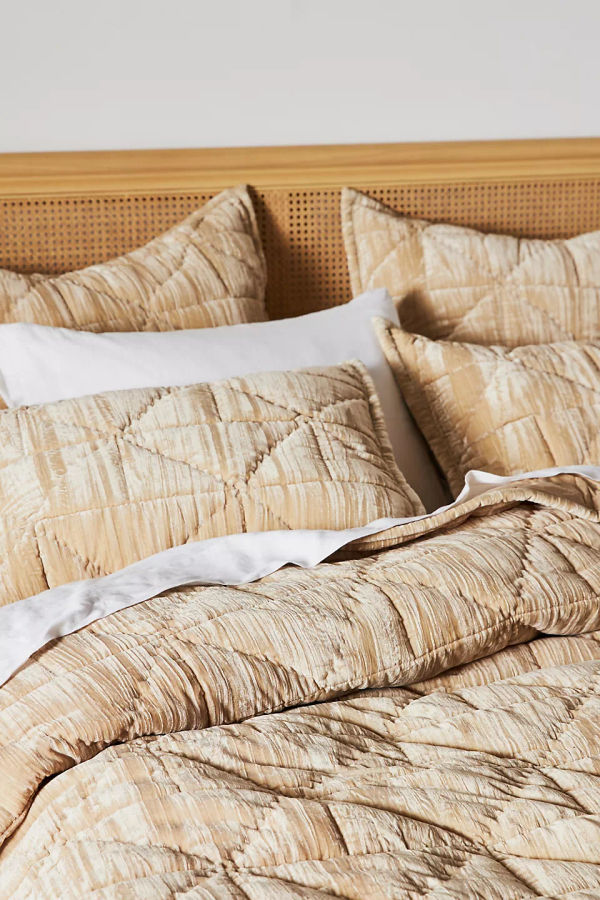 Plush Crushed Velvet Quilt added by Bethesda Home Stylist