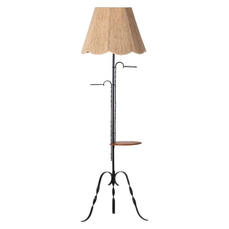 Mid-Century Rope and Wrought iron Floor Lamp, France, 1950 added by Jorie Braunold