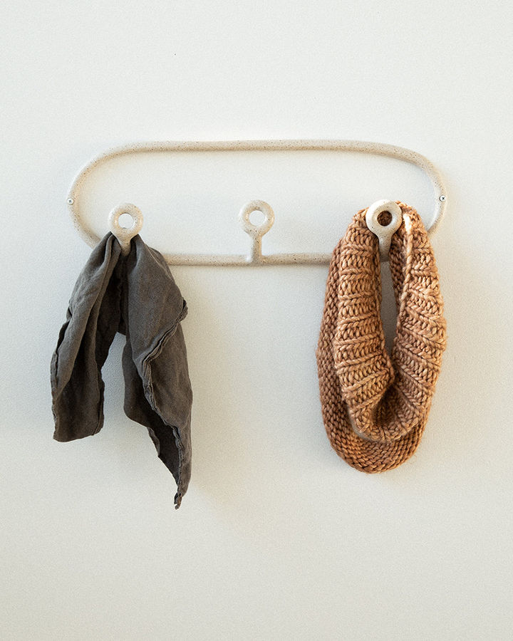 Trio Coat Rack, Speckled White added by Kristi Kautz